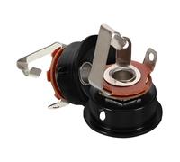 HOMSFOU 2 Pezzi Piastra di Uscita Jack Rotonda per Chitarra Elettrica Connessione Audio Stabile, Compatibilità Versatile, Materiale Metallo e Plastico, per Concerti Live e Registrazioni