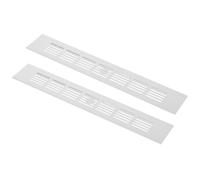 HOMSFOU 2 Pezzi prese d'aria interne delle porte condotto di ventilazione della porta copertura della presa d'aria di ritorno Lega di alluminio Silver