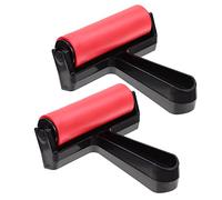 HOMSFOU 2 Pezzi Rodillos para Estampado De Diamantes Herramienta De Impresión Duradera para Manualidades con Mango Cómodo Limpieza Fácil Scrapbooking Pintura