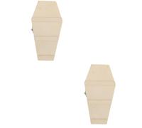 HOMSFOU 2 pezzi Scatola Halloween Legno Forma Contenitore per e Decorazioni Festa Accessorio Sicuro per Party Haunted House e Bar