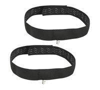 HOMSFOU 2 Pezzi Supporto per Occhiali per Rinoplastica Fascia Regolabile in Poliestere e Metallo, Supporto Nasale Delicato per Uso Quotidiano e Sociale, Colore Nero