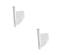 HOMSFOU 2 Pz trapano a mano con morsa a perno morsa per trapano a mano trapano a mano con punta da trapano morsa per trapano elicoidale morsa a spillo trapano per morsa a perno Silver