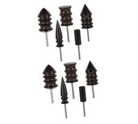 HOMSFOU 2 Set Brunitore in Pelle Artigianale Strumento di Lucidatura Brunitura Strumento di Lucidatura del Legno Brunitore per Pelle Abrasiva Sandalo 5 Pezzi * 2