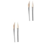 HOMSFOU 2 Set Coltello in Agata Lucidatrice in Agata Lucidatrice per Gioielli per Utensili Lucidatrice in Agata con Manico in Acciaio Inossidabile 2 Pezzi * 2