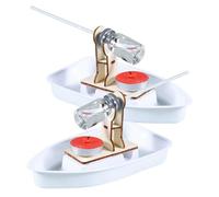 HOMSFOU 2 Set di Modellini Barca Fai da Te in Materiale Resistente, Decorazione per Scrivania e Progetto Scientifico per Appassionati di Navi e Cultura Marinara