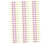 HOMSFOU 2 Set Legatura Rosa Intrecciare Le Cravatte con Fiocchi di Nastro per Avvolgere Blu Cravatte Avvolgenti Sigillante Riutilizzabile L'animale Domestico 200 Pezzi*2