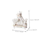 HOMSFOU 2 Set Modello Nave Pirata Puzzle Modello Barca a Vela Nave Barca Dei Pirati Arredamento Per La Casa a Tema Oceanico Giochi Educativi Cachi
