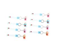 HOMSFOU 2 Set Portachiavi Gelato Keeychain Dello Zaino Portachiavi Ciondolo Portachiavi Per Zaini Keeychain Decorativo Portachiavi Cibo Simulato Keychain Per Zaino Gomma Morbida 4 Pezzi*2