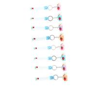 HOMSFOU 2 Set Portachiavi Gelato Porta Chiave Fascino Della Tazza Di Tè Al Latte Di Simulazione Portachiavi Design Coppa Gelato Ciondoli Pendenti Chiave Gomma Morbida 4 Pezzi*2