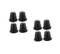 HOMSFOU 2 Set Portalampada in Bachelite Base Della Lampada in Plastica Presa Per Lampada A Sospensione Portalampade Per Lampadine Tappo in Alluminio Black 4 Pezzi*2