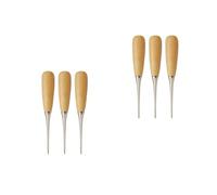 HOMSFOU 2 Set Punteruolo da Cucito con Strumenti Artigianali per Cucire E Cuoio Facile da Usare E Comodo da Trasportare per Fai da Te E Riparazioni 3 Pezzi*2