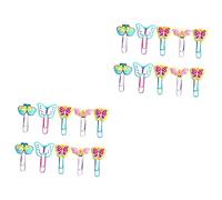 HOMSFOU 2 Set Segnalibri Pvc Clip Per Libri Carini E Divertenti Per Ufficio E Scuola Riutilizzabili E Facili Usare Per Rendere La 20 Pezzi*2