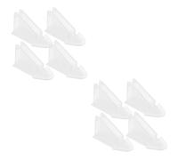 HOMSFOU 2 Set Serratura Per Porte E Finestre Scorrevoli Striscia Serratura Della Porta Dello Schermo Yale A Prova Di Sicurezza Bullone Apertura Bar Transparent Addominali 4 Pezzi*2