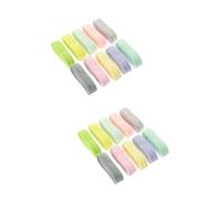 HOMSFOU 2 Set Strip Stretch Edge Regolabile Elasticizzato Banda Elastica Nera Cinghie Gruppo Musicale Nastri Bande Fascia Elastica per Cuciture di Fascia da Cucito Nylon 10 Pezzi * 2