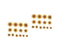 HOMSFOU 2 Set Toppe Ricamate Diy Con Motivo Toppe Termoadesive Per Abbigliamento E Scarpe Decorazioni Pratiche E Resistenti 14 Pezzi*2