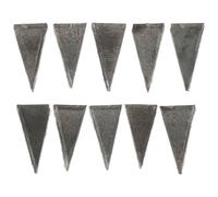 HOMSFOU 20 pezzi cuneo triangolare cuneo cuneo per tagliare alberi martello cunei per maniglia a cuneo in acciaio al carbonio esterno maniglia in legno slitta accessori metallo