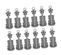 HOMSFOU 20 Pezzi Di Ciondolo A Forma Di Violino Per Collana Accessori Per La Creazione Di Gioielli Accessori Per Pendenti Ciondoli A Forma Di Violino Per La Creazione Di Gioielli