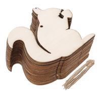 HOMSFOU 20 Pezzi Forme Legno Grezzo per Fai da Te Sagome per Decorazioni Artigianali per e Progetti Creativi