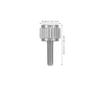 HOMSFOU 20 Pezzi Vite del a corsoio Elementi di fissaggio in acciaio inossidabile Silver