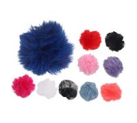 HOMSFOU 20 Pz Copertura Microfono Parabrezza Spugna Microfono Revers-Microfono Antivento Revers Microfono Antivento Protezione Antivento Per Microfoni Reverse Maglione Accessori Peluche