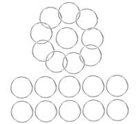 HOMSFOU 200 pezzi Anelli Portachiavi in Metallo Anelli Chiave Fai da Te Cerchi per Chiavi Auto e Ufficio Accessori Portachiavi Resistenti e Facili da Usare