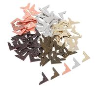 HOMSFOU 200 Pezzi Angoli in Metallo per Album Foto Protezioni Vintage Decorative per Scrapbook Cornici e Diari Angoli Resistenti per Libri e Album di Memorie