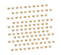 HOMSFOU 200 pezzi Pendants Legno Forma Cuore per Decorazioni Romantiche per Matrimonio e Fai da Te Abbellimenti Legno per e per Casa Negozi e Bar