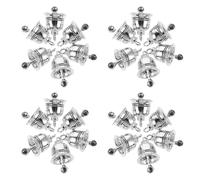 HOMSFOU 25 Pezzi Vintage Small Craft Bells Pendants in Rustic Alloy Melodious Hanging Charms For DIY Jewelry Wind Chimes Pet Collars And Handcrafted Accessories