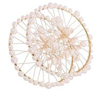 HOMSFOU 2pezzi Decorative Photography Props for Nail Art and Jewelry Display Elegant Circle Backdrop for Makeup and Photoshoots