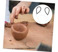 HOMSFOU 2pezzi Fili di Ceramica per Utensili da Tornio Utensili Manuali per Argilla Tagliatori per Argilla Rifinitura Modellatura Scultura