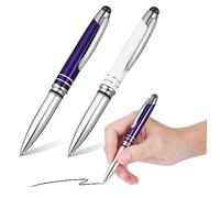 HOMSFOU 2pezzi Led Stilo Per Touchscreen Torcia Elettrica Multifunzionale Punta Stilo Per Telefono Scrittura