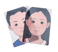 HOMSFOU 2pezzi Pannello per Esercitarsi nel Trucco del Volto per Trucco Cosmetico Pannello in Plastica per Esercitarsi per Principianti Modello per del