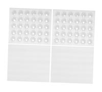 HOMSFOU 2pezzi Portauova Polistirolo Con Coperchio Per Conservazione Uova Frigorifero Organizzatore Per Uova Gallina e Quaglia Design Per Protezione e Ordine