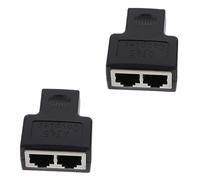 HOMSFOU 2pezzi Splitter Ethernet Adattatore Per Condivisione Per Computer e Router Facile Installare e Utilizzare Per Scuole e Uffici