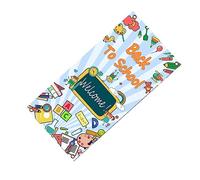 HOMSFOU 2pezzi Striscione Decorativo Back to School Sfondo Fotografico Riutilizzabile Per Decorazioni Di Classe Pratico e Leggero Vari e Motivi Per Feste e Eventi Scolastici