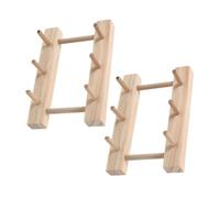 HOMSFOU 2pezzi Supporto per Rocchetti Legno da Pratico Portafilo per Cucito e Ricamo per Organizzare Fili e Rocchetti Casa