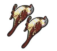 HOMSFOU 2pezzi Toppe Ricamate Di Volatile Per Vestiti Borse e Jeans Applique Di Fauna Selvatica Da Cucire Per Progetti Fai Da Te e Riparazioni Di Abiti e Giacche