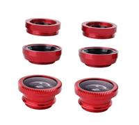 HOMSFOU 2sets Kit Lenti Clip Smartphone Da Lenti Macro e Fish Eye Con Clip Per Foto Di Persone Paesaggi e Architettura Include Sacchetto Microfibra Per Pulizia e Conservazione