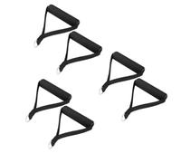 HOMSFOU 3 Paia Maniglia per Corda Fitness Resistente in Nylon e Schiuma, Portatile e Antiscivolo, per Esercizi Bande Elastiche in Palestra in Viaggio