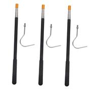 HOMSFOU 3 Pezzi Attic Staircase Pull Down Hook Telescoping Pole Adjustable Height Secure Grip For Rv Awnings Loft Doors