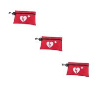 HOMSFOU 3 Pezzi Borsa Pronto per Medicinali Borsa per Viaggi Campeggio e Attività Outdoor Ampia Capacità e Design con Cerniera per Protezione Pratica e Resistente per