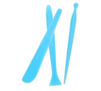 HOMSFOU 3 Pezzi Coltello di Argilla Tavolozza Pittorica Strumento Ago di Argilla Strumento per Arrotondare La Ceramica Strumenti Ad Ago per Scolpire L'argilla Blue Plastica