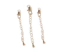 HOMSFOU 3 pezzi Estensione Gioielli con Chiusura Moschettone Accessori per Collane e Bracciali Resistente e Facile da Usare Perfetta per Speciali e Fai da Te