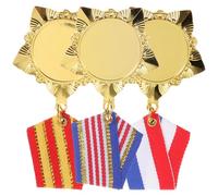 HOMSFOU 3 Pezzi Spille Premio in Lega Oro, Distintivi Senza Bava Lunga Durata, per Giochi e Regali Festa Compleanno Stili Multipli