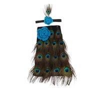 HOMSFOU 3 Set Abito da pavone costume da fotografia neonato oggetti di scena per di cento giorni vestiti per bambini travestimenti bambini costume da fotografia per bambini