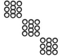 HOMSFOU 3 Set Avvolgibobina per Macchina da Cucire Ruota di Frizione Bobinatrice per Cucire Sostituzione Macchina da Cucire Avvolgitore Gomma da Cancellare Nero 10 Pezzi*3