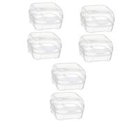 HOMSFOU 3 Set Di Contenitori in Plastica Per Il Trasporto Contenitori Pieghevoli Per Il Trasporto Contenitori Per Frigorifero Contenitori Per Frigorifero 2 Pezzi*3
