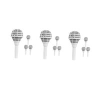 HOMSFOU 3 Set Materiali per L'imballaggio dei Fiori Ortensia Nuziale Schiuma Floreale Ospite Bouquet di Spose per Il Matrimonio Titolare Nozze Mazzi di Damigelle Bianca Plastica 4 Pezzi*3