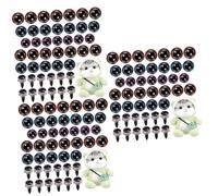 HOMSFOU 3 Set Occhi di Peluche Colore Piccolo Bambola Fabbricazione Occhio Occhi Animali di Peluche Occhi all'Uncinetto di Sicurezza in Plastica Occhi di Animali Giocattolo 90 Pezzi * 3