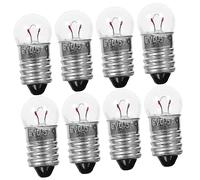 HOMSFOU 3 Set Piccoli Bulbi Sperimentare Lampadina Sostituzione Minuscolo Mini Lampadine Corredo Scientifico Lampadine Rotonde Spia Alluminio 50 Pezzi*3